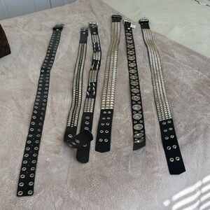 Black Studded Women's Belt